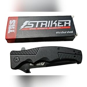 TRS Striker Tactical Tanto Tip Knife Speed Strength Reliability New